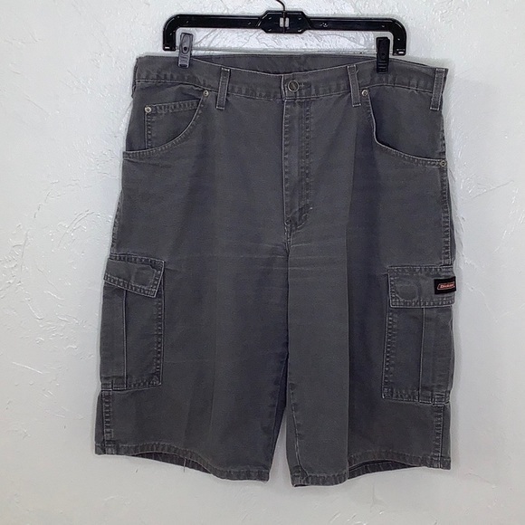 Dickes gray jean cargo shorts relaxed fit size 38 EUC - Picture 3 of 16